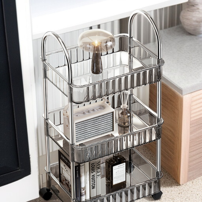 Kitchen floor trolley removable organizer shelves storage shelves organizing shelves shelves
