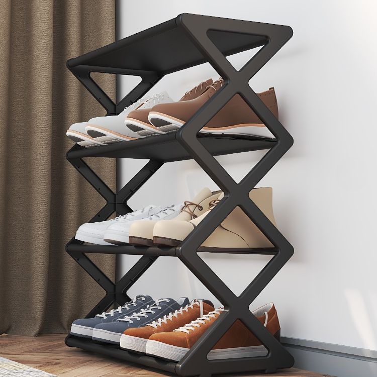 Creative X-Shaped Dustproof Shoe Rack