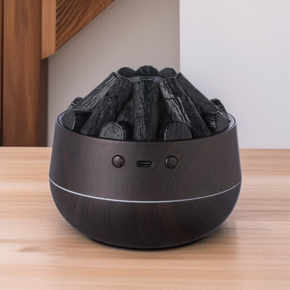 탁상 휴대용 화산 시뮬레이션 가습기 미니 안개량 무음 가습기 숯불 디퓨저 탁상 가습기