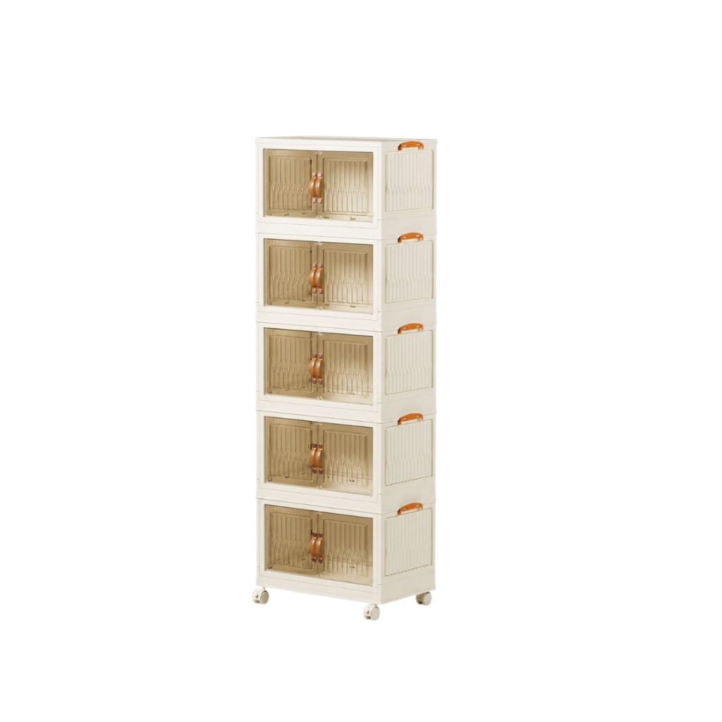 Armoire de rangement pliable magnétique en plastique pour vêtements, salon