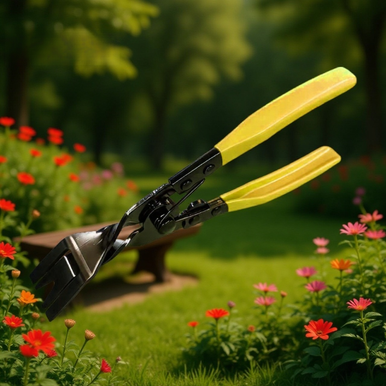 คีมเปิดไฟหน้ารถยนต์ ไขควงพลาสติก หมุดย้ำพลาสติก แบบกดลง