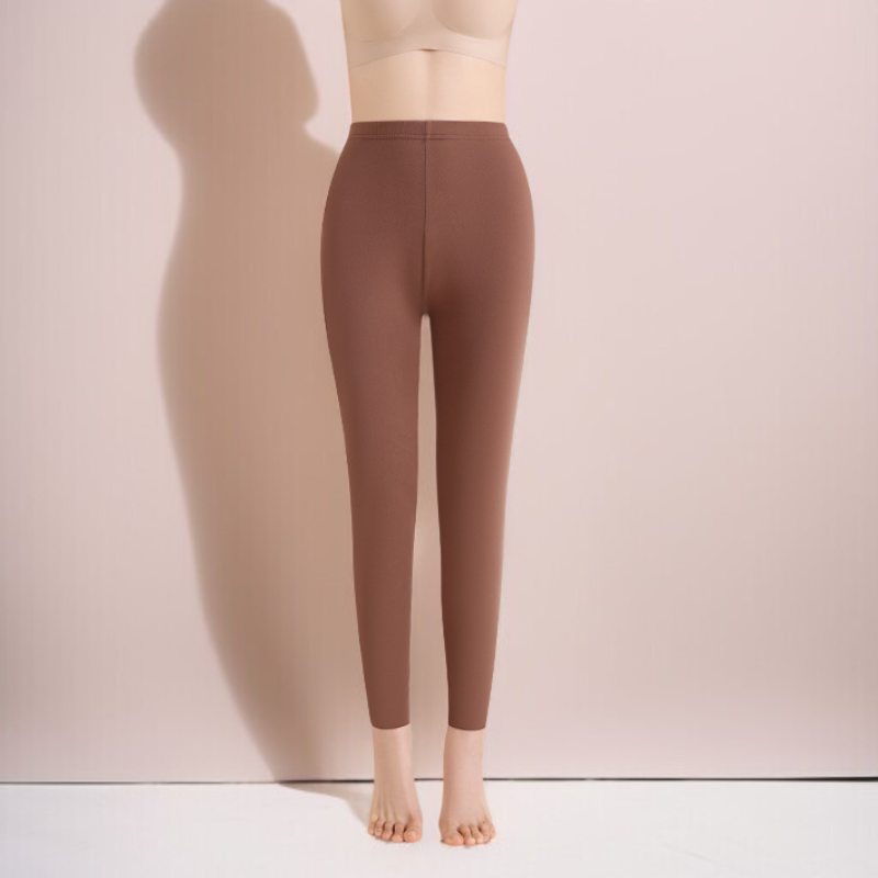 女士薄款德絨發熱打底保暖褲