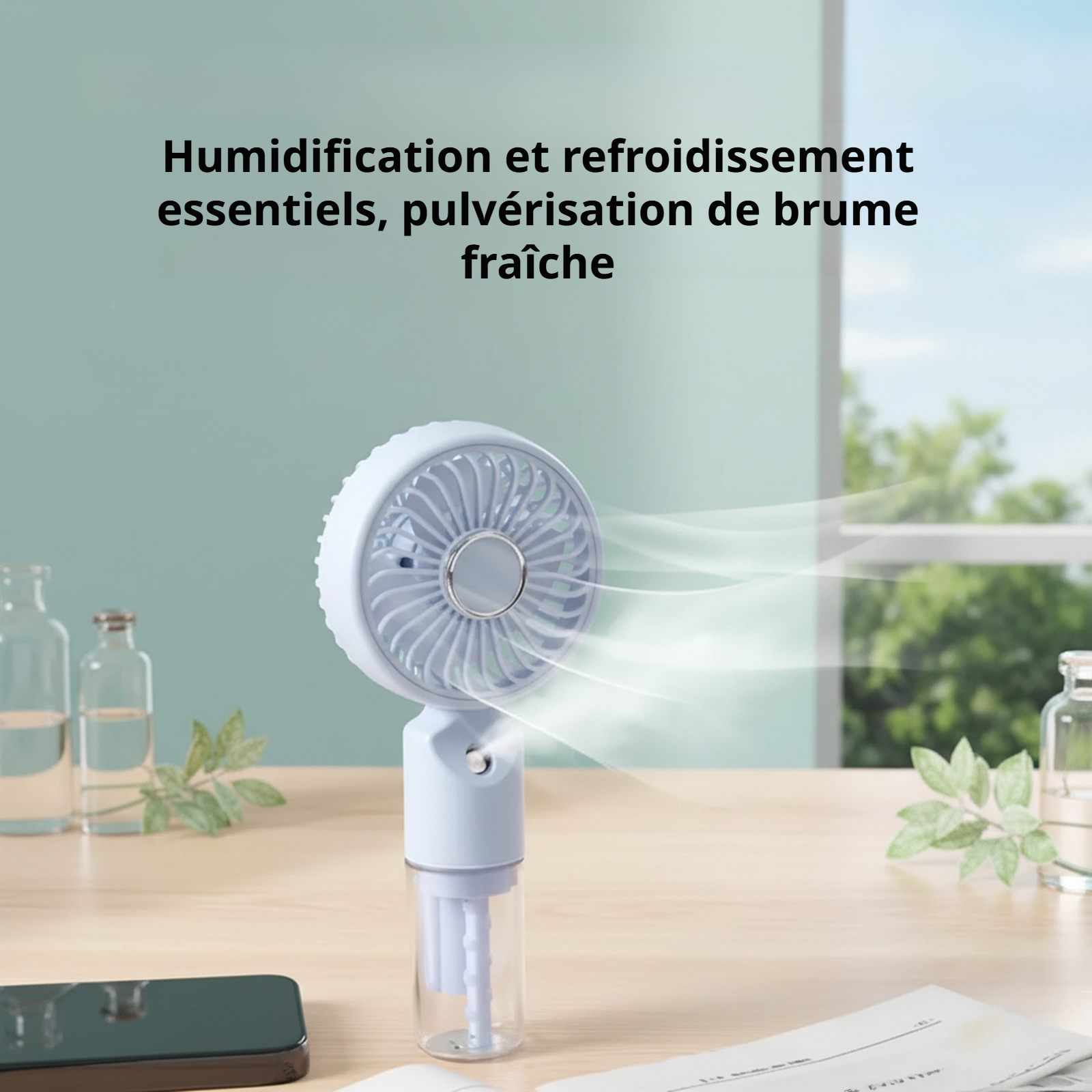 Ventilateur de poche pour rafraîchir en déplacement