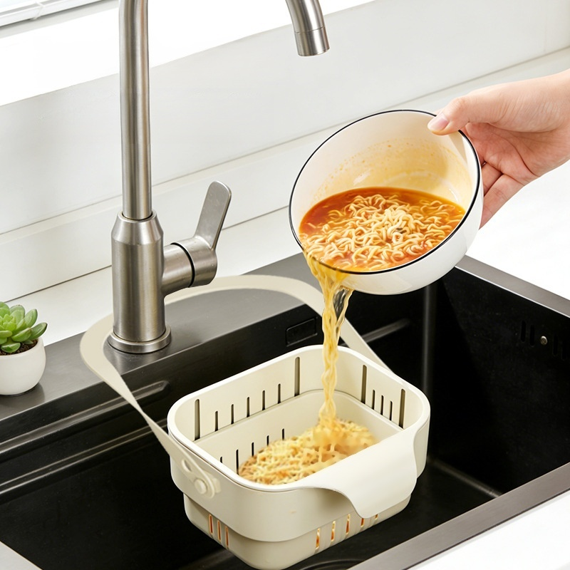 可掛式折疊伸縮瀝水籃