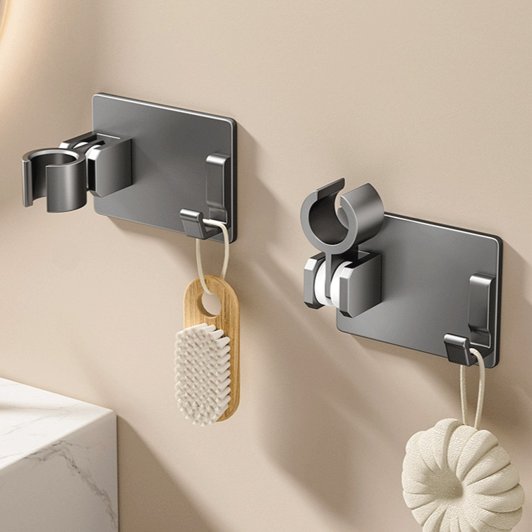 Soporte de ducha para inodoro, base fija sin taladro, soporte para pistola de ducha