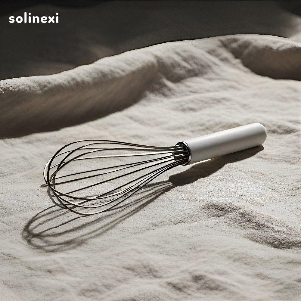 Ruční šlehač vajec při použití v kuchyni