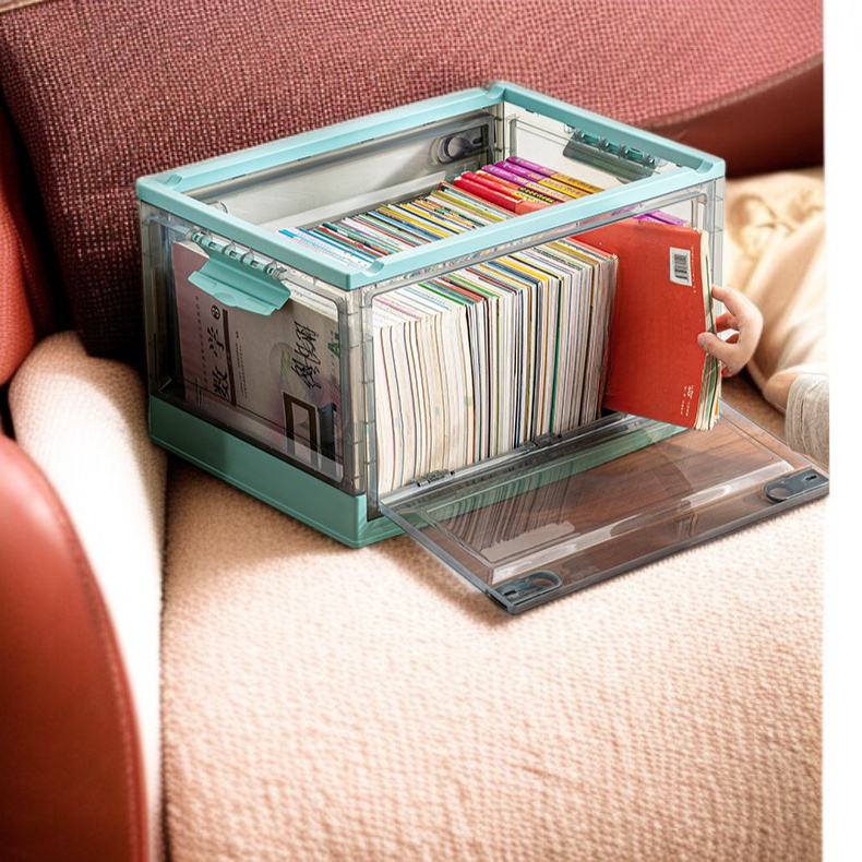 Detalle de la caja organizadora de plástico resistente