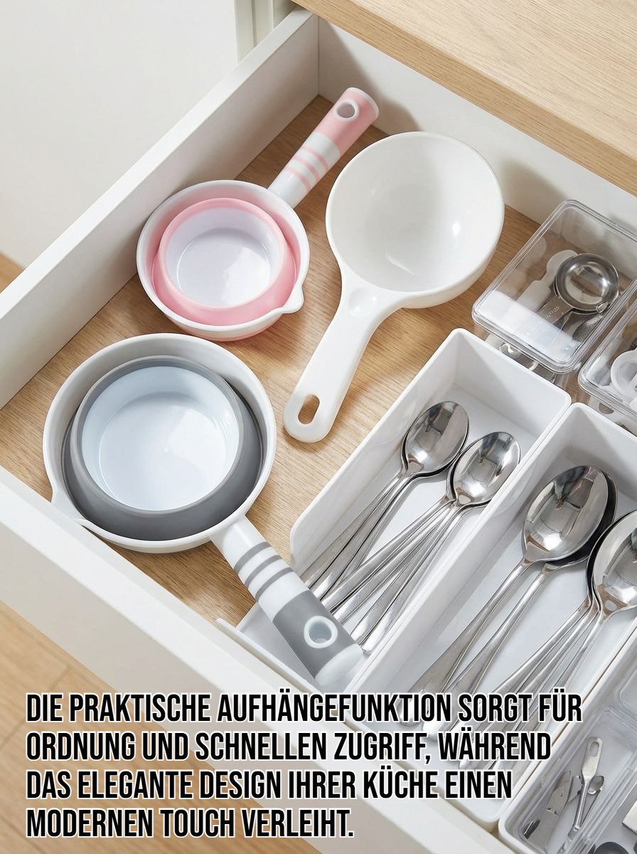 Multifunktionale Schöpfkelle mit Aufhängung