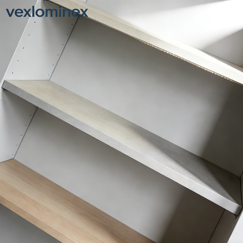 Tool-free closet organizer with adjustable shelves