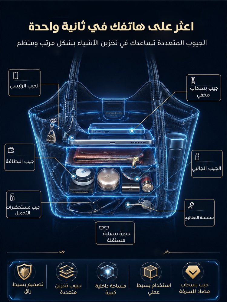 حقيبة توت راقية مثالية للمكتب والتنقل اليومي