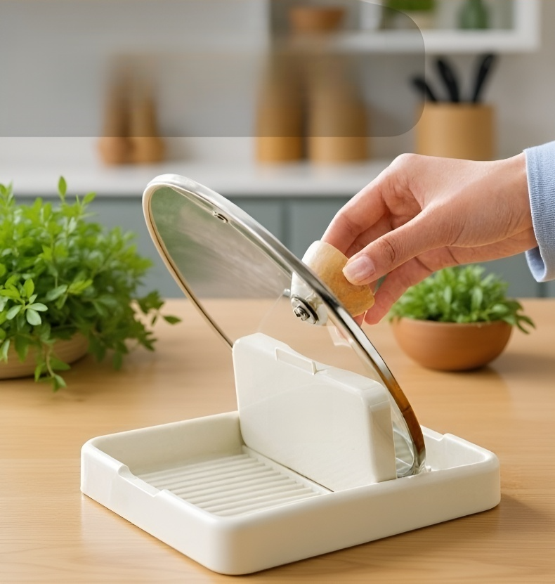 耐久性のあるキッチン鍋蓋ラック