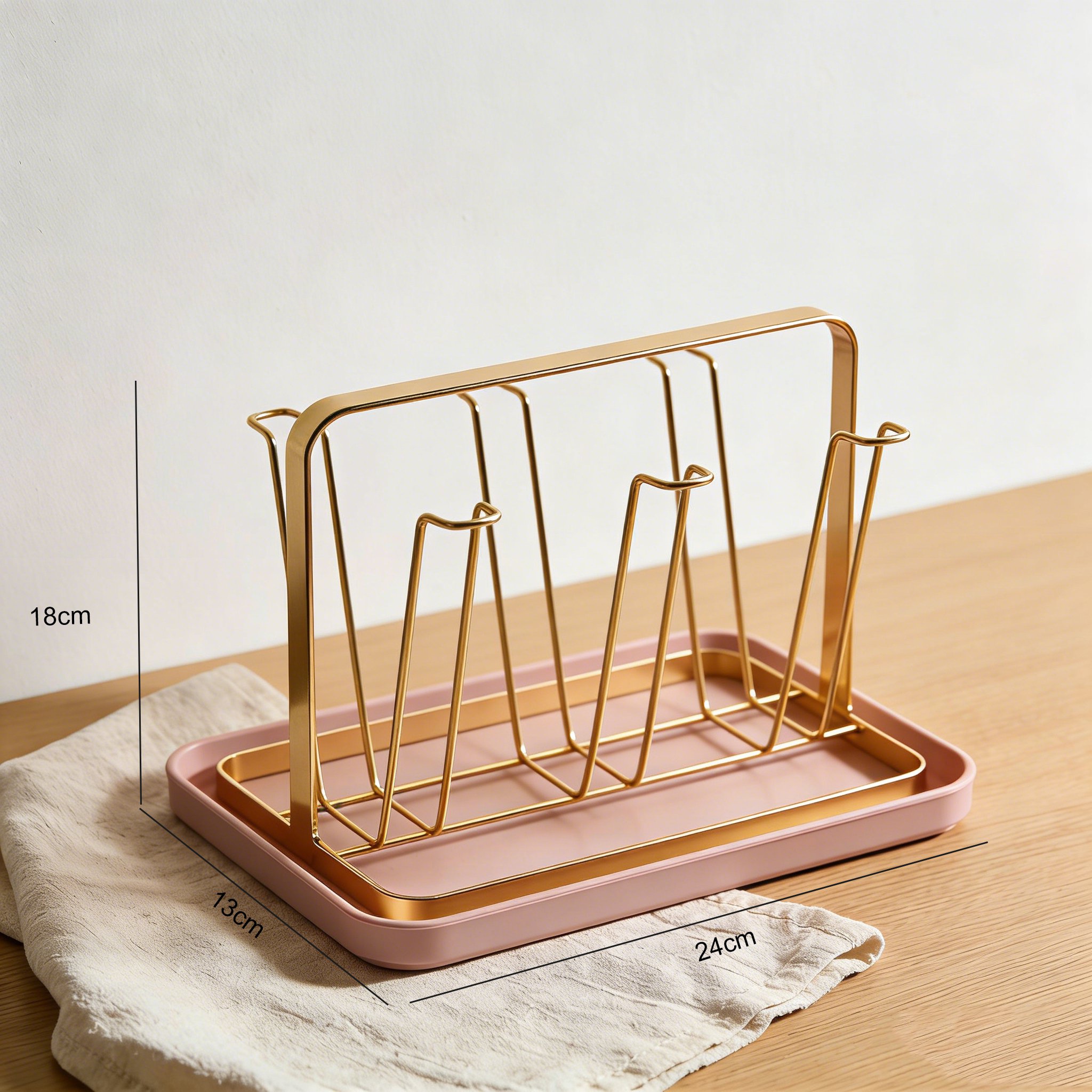 省スペース設計のコップホルダーラック