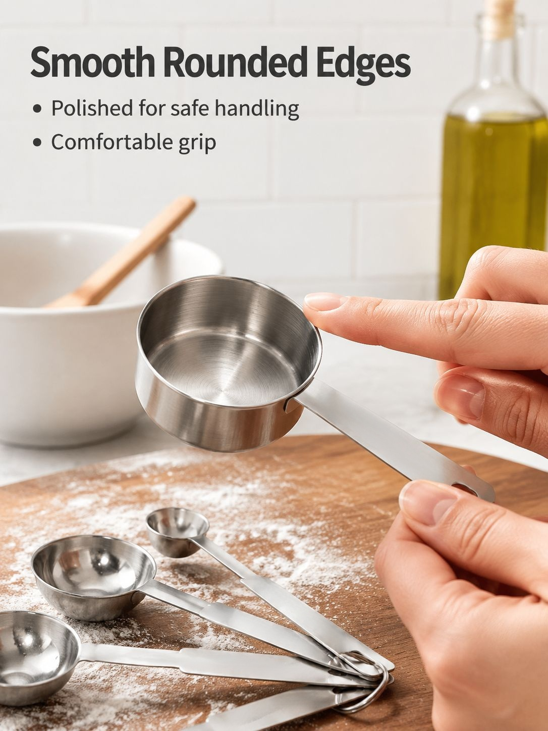 Premium stainless steel kitchen seasoning spoons