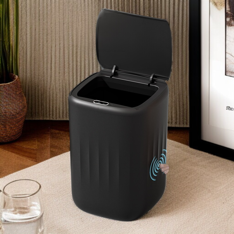 거실 휴지통 전자동 충전 감지 비접촉 휴지통 화장실 발차기 휴지통