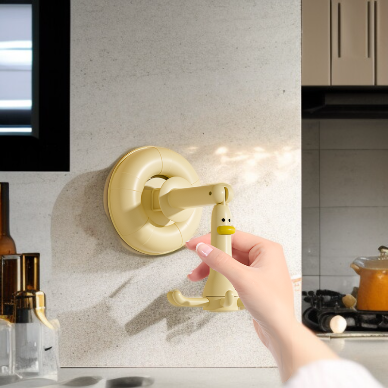 Soporte de pared multiusos con ventosa para cocina y baño