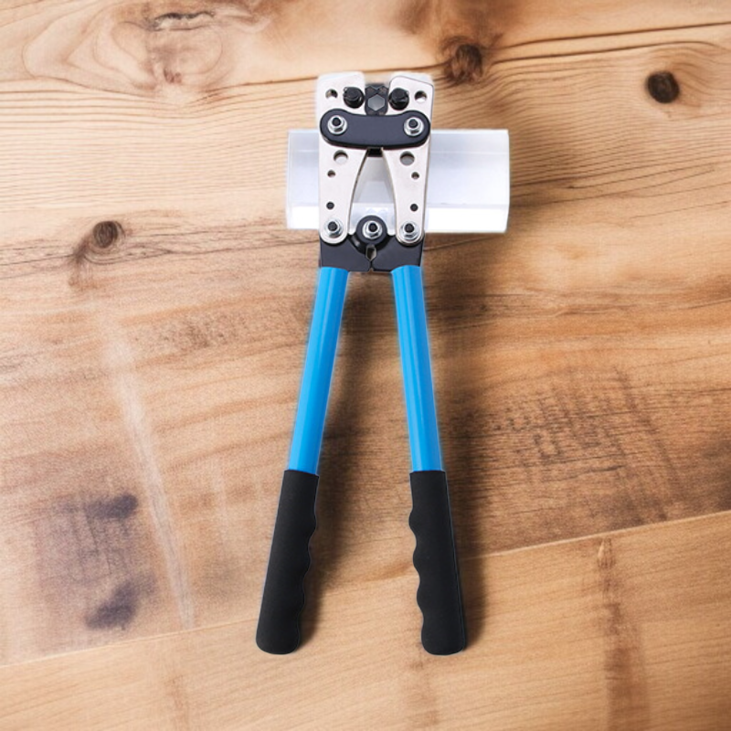 大型ケーブルカッター圧着セット 冷圧端子クランプ ノーズベア圧着プライヤー 裸圧着ケーブルカッター