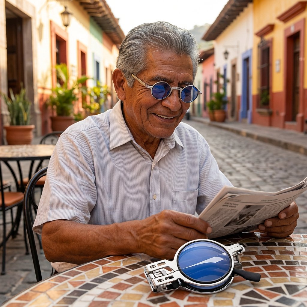 Gafas de lectura antifatiga de alta gama, plegables y unisex