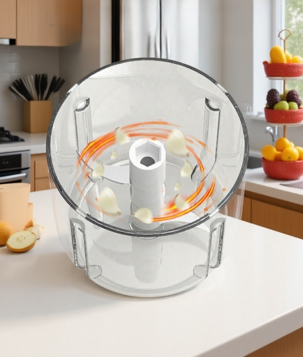 간편하게 마늘을 다지는 전기 마늘 프레스