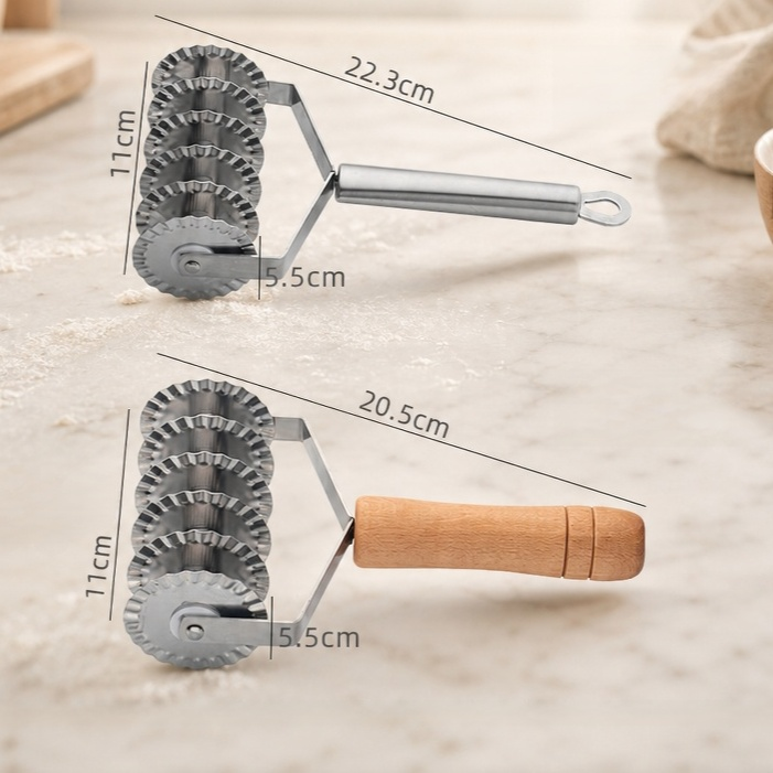 Stainless Steel Bread Slicing Knife with Wooden Handle