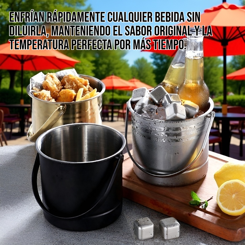 Cubo de hielo de acero inoxidable