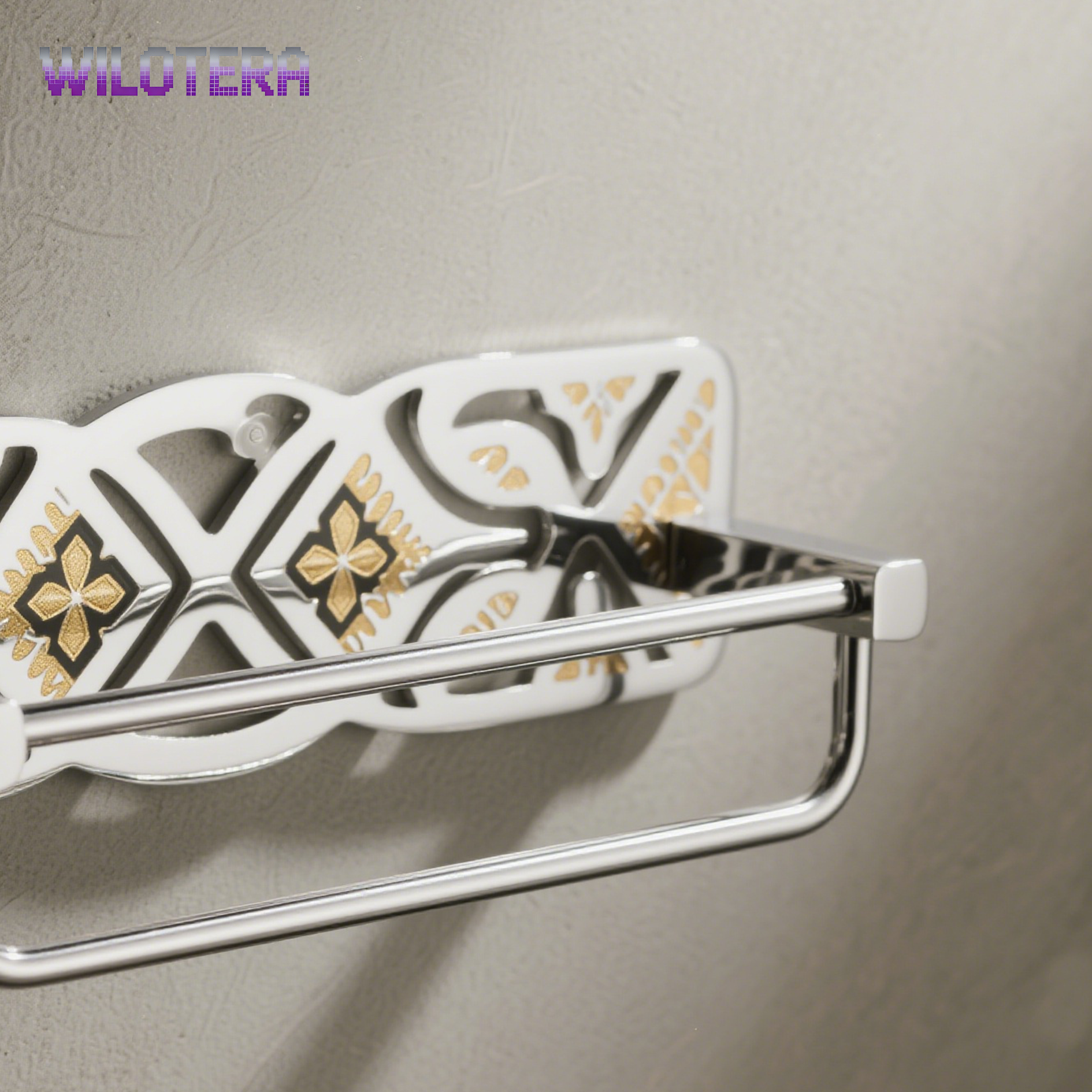 Moderní design nerezového věšáku na zeď