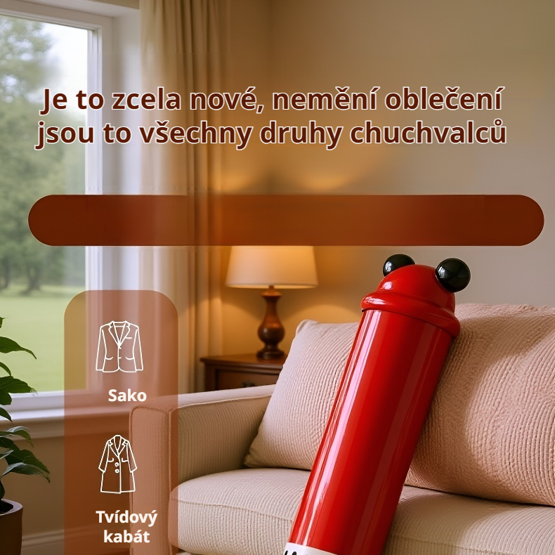 Odnímatelný lepivý váleček na prach a chlupy 2v1 