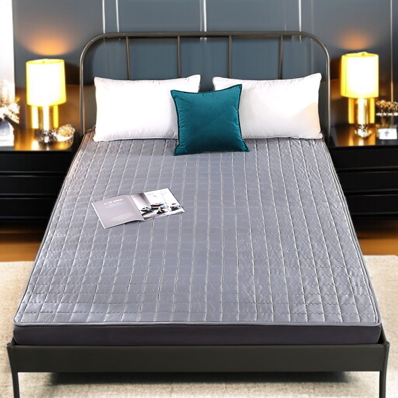 家庭用ベッドカバー18mダブルサイズ薄型マットレスパッド