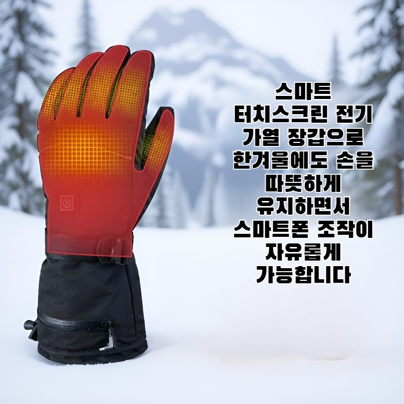 스마트 터치스크린 전기 가열 장갑