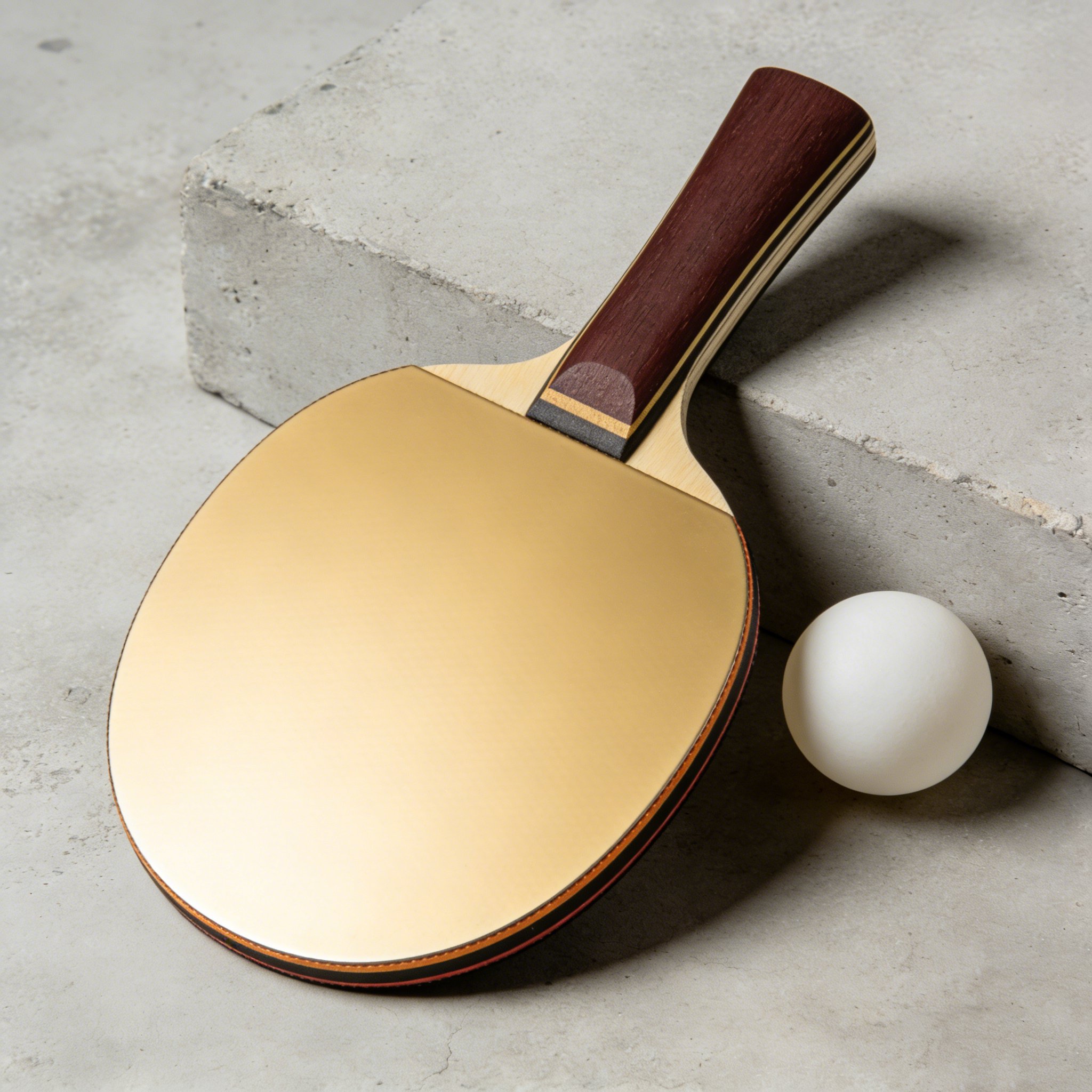 高品質な卓球ラケットとボールセットの全体画像