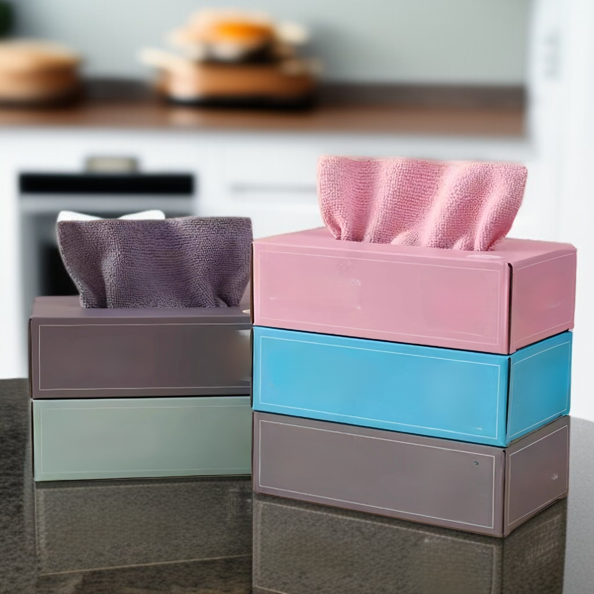 ผ้าเช็ดจานหนาแบบใช้แล้วทิ้งสำหรับห้องครัว