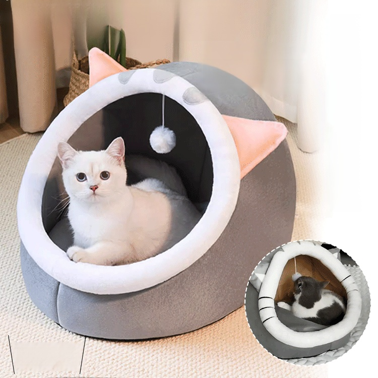 猫狗半封閉式保暖寵物窩