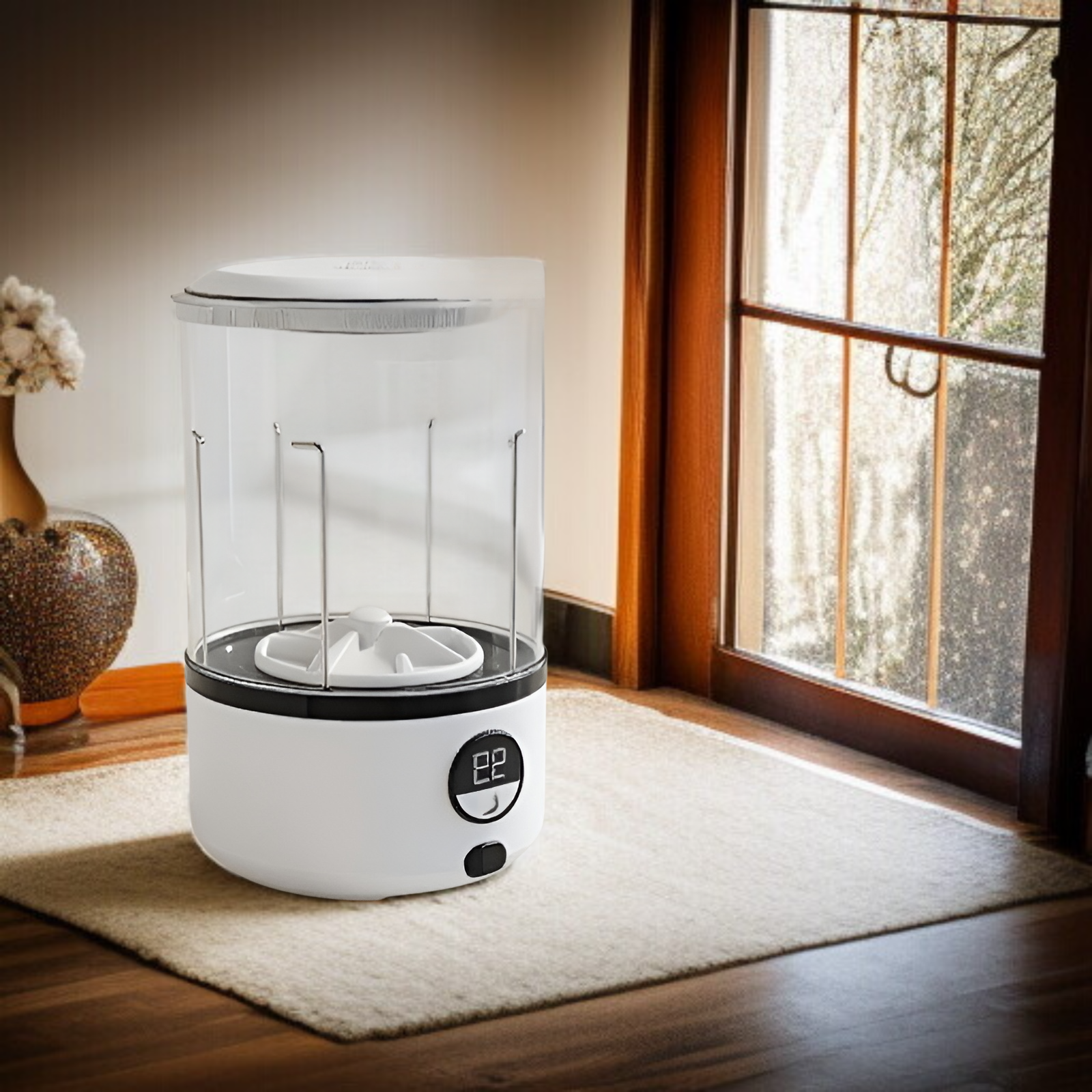 充電式ミニ洗濯機 下着 ポータブル ワイヤレス 下着洗濯機 小型下着洗濯カップ デジタルディスプレイ