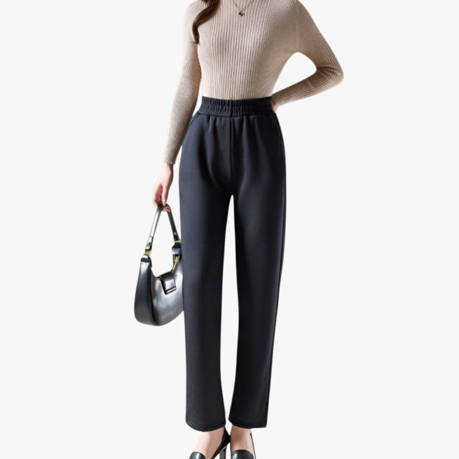 여성 캐주얼 패션 기모 도톰 와이드 팬츠 쉬넬 캐주얼 팬츠 추동 기모 와이드 팬츠 코듀로이 캐주얼 팬츠