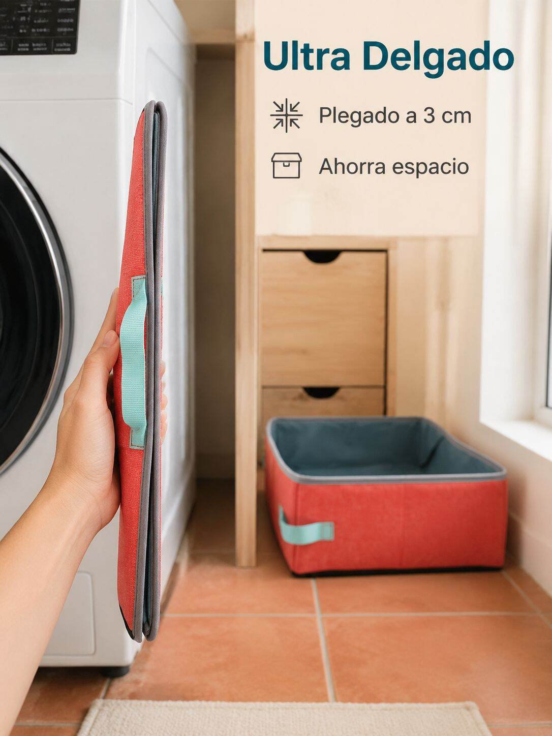 Baño para gatos portátil semi-envolvente