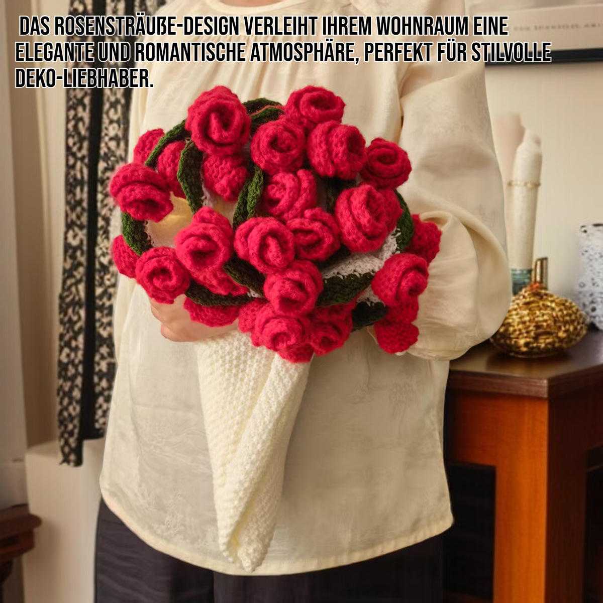 Rosensträuße Handgewebte Haardecke