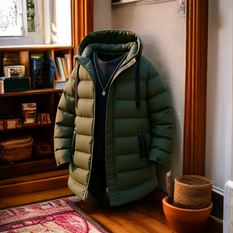 남자 하프 후드 기모 패딩 코트 남자 주니어 하프 패딩