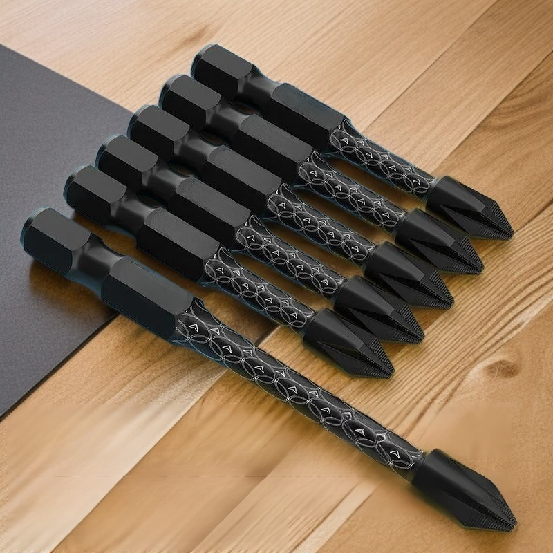 Elektrischer Bohrer mit hoher Härte und langem Kreuz – Vorderansicht