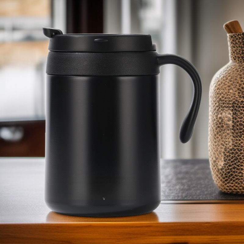  كوب قهوة محمول للاستخدام الخارجي مع خاصية التخمير اليدوي، مصنوع من الفولاذ المقاوم للصدأ