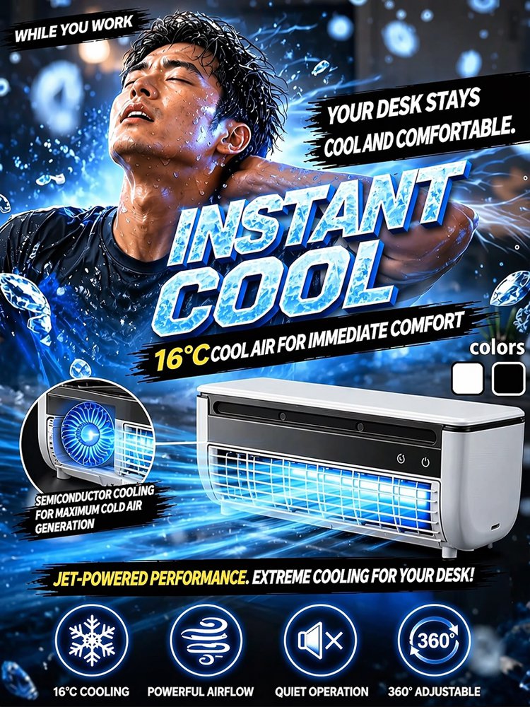JC-Mini desktop air conditioner fan