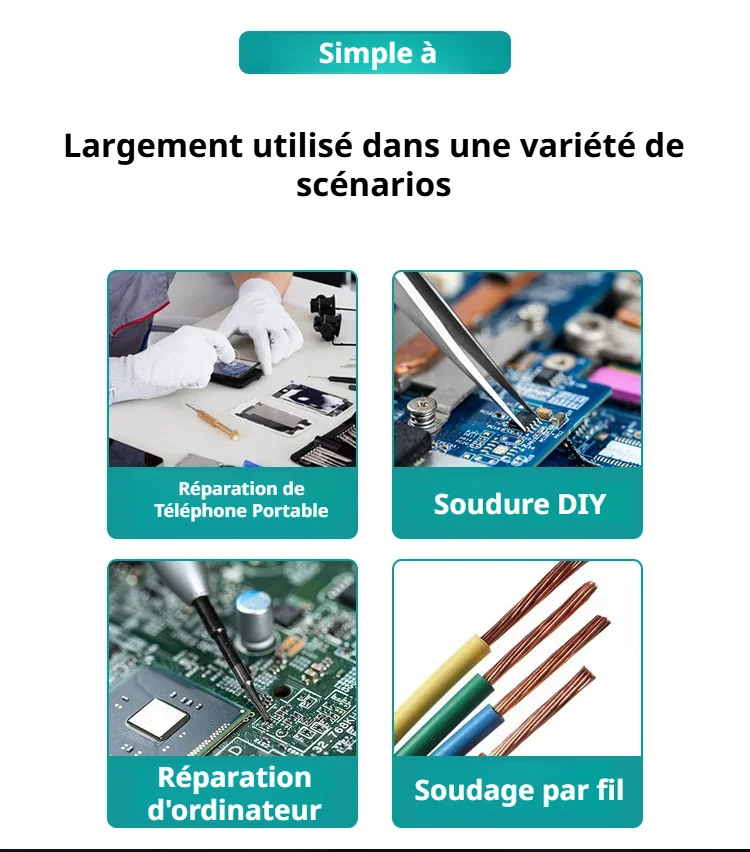 Set de stylo à souder portable sans fil, recharge USB 8W 5V, outil multifonctions pour la maison