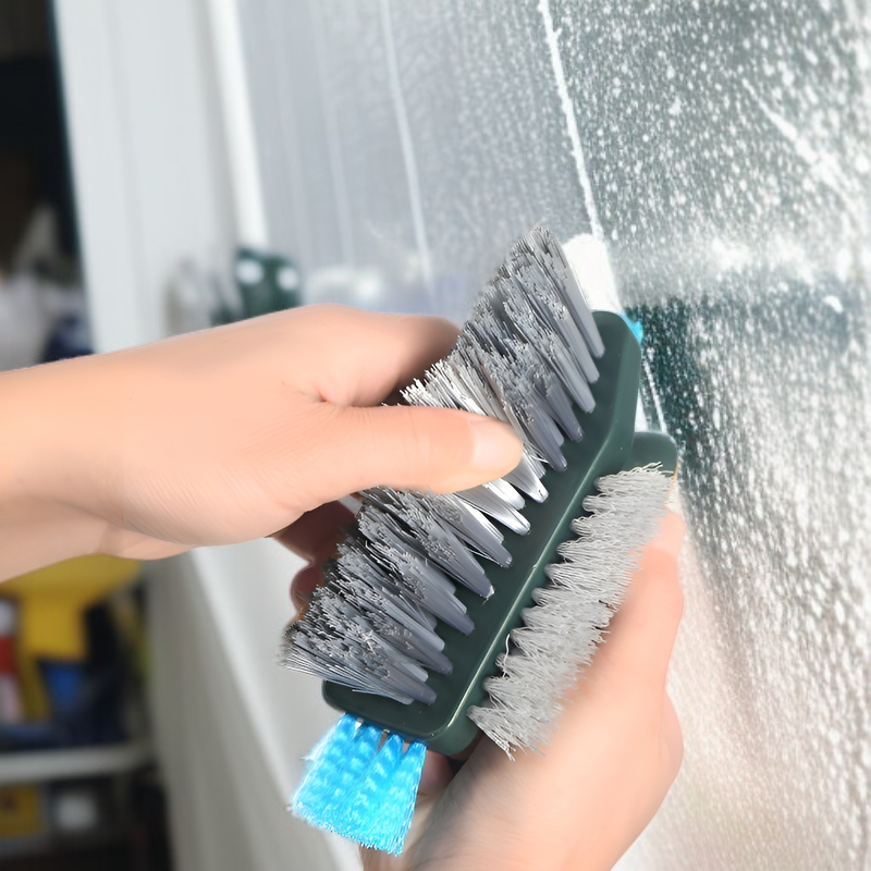 お風呂掃除 ブラシ 床 バスブラシ 風呂床ブラシ コンパクト 抗菌 浴室 ブラシ お風呂掃除 ブラシ 浴室 浴槽磨き トイレ掃除 床 窓 壁 玄関 お風呂 ブラシ 床