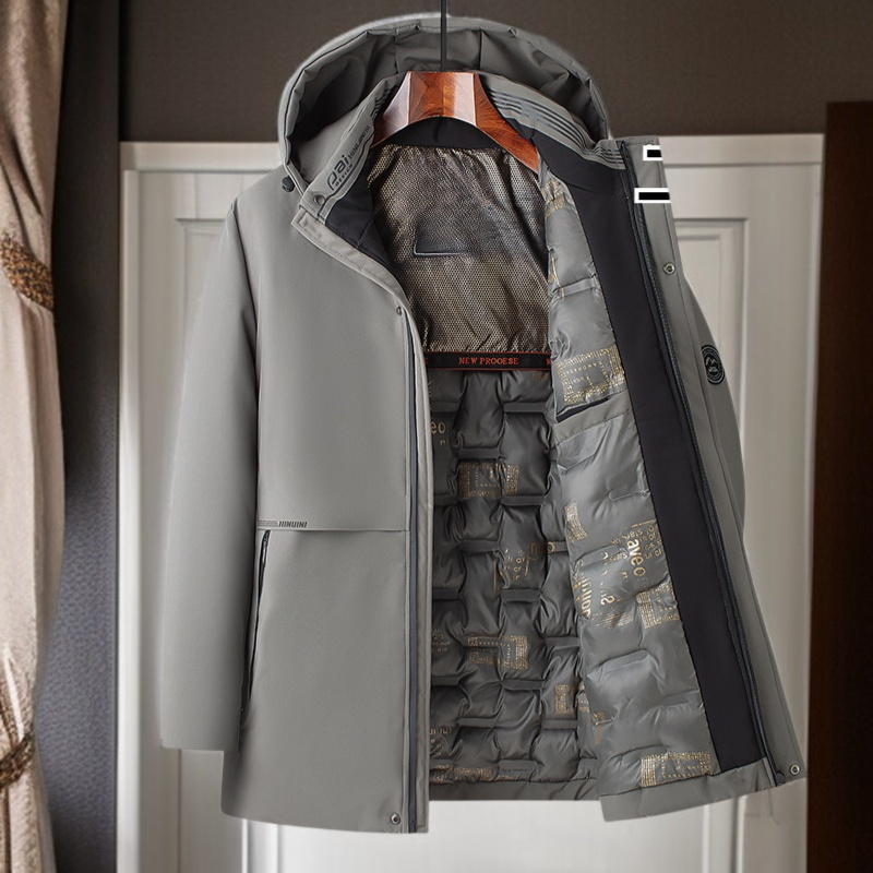 メンズ ビジネス 厚手 保温 グラフェン パディングジャケット