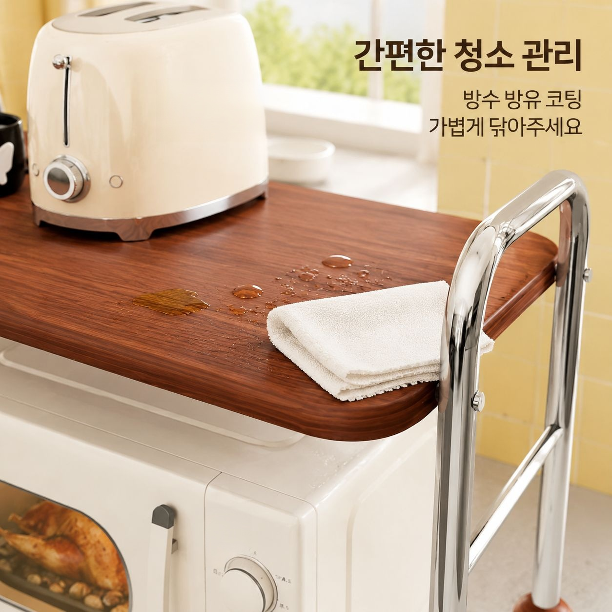 주방 조절 가능한 오븐 밥솥 선반