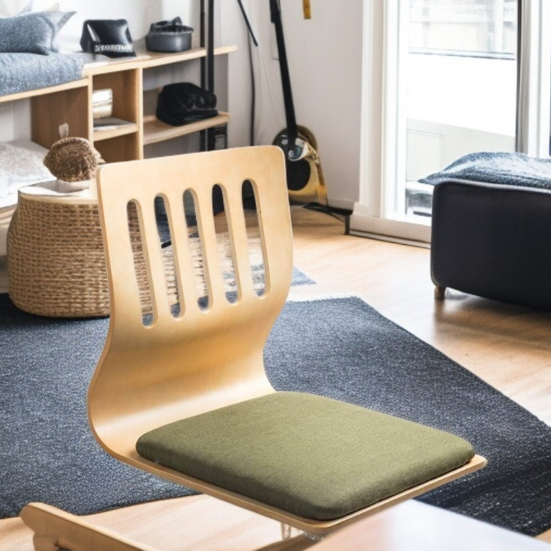 창문형 등받이 좌식의자 다다미 스타일 침대체어