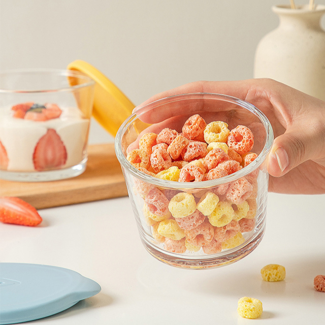 Stapelfähiges luftdichtes Glas für die Küche, Lebensmittel-Aufbewahrungsglas