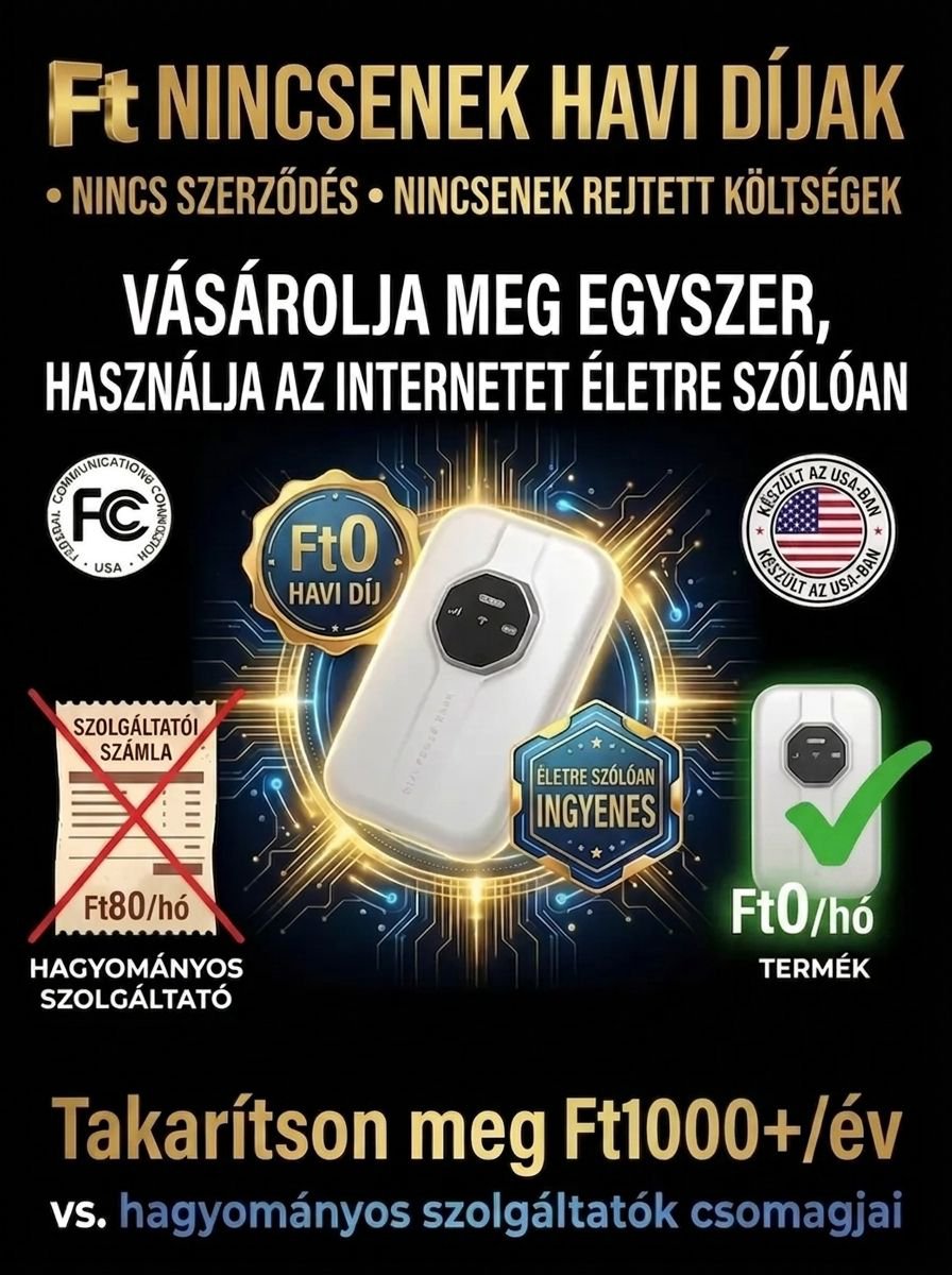 【Világszintű lefedettség, élethosszig tartó ingyenesség】Határtalan hordozható wifi