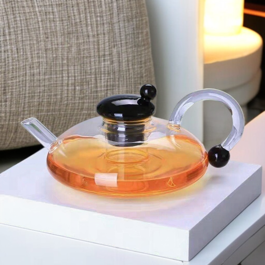 Thickened borosilicate glass teapot