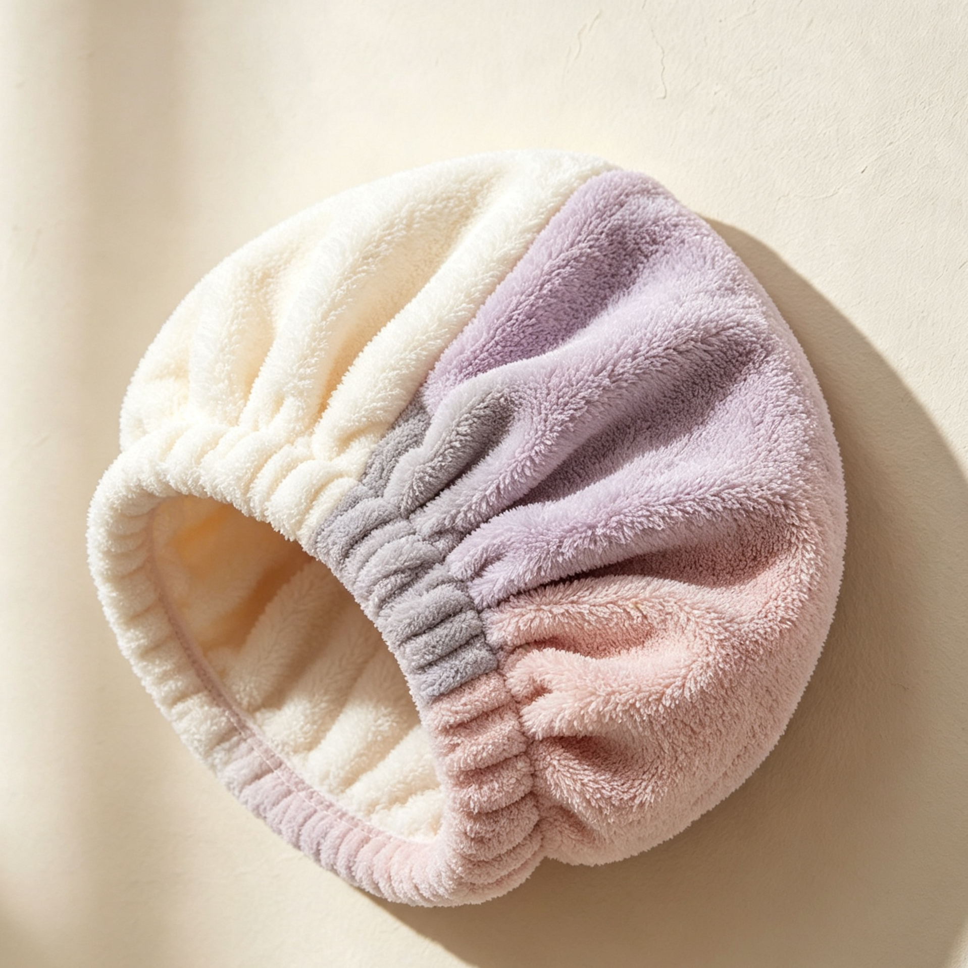 Coral fleece hair wrap cap for women and girls