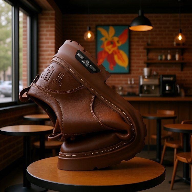 남성 수제 빈티지 캐주얼 가죽 구두, 10년간 튼튼하게 신을 수 있는