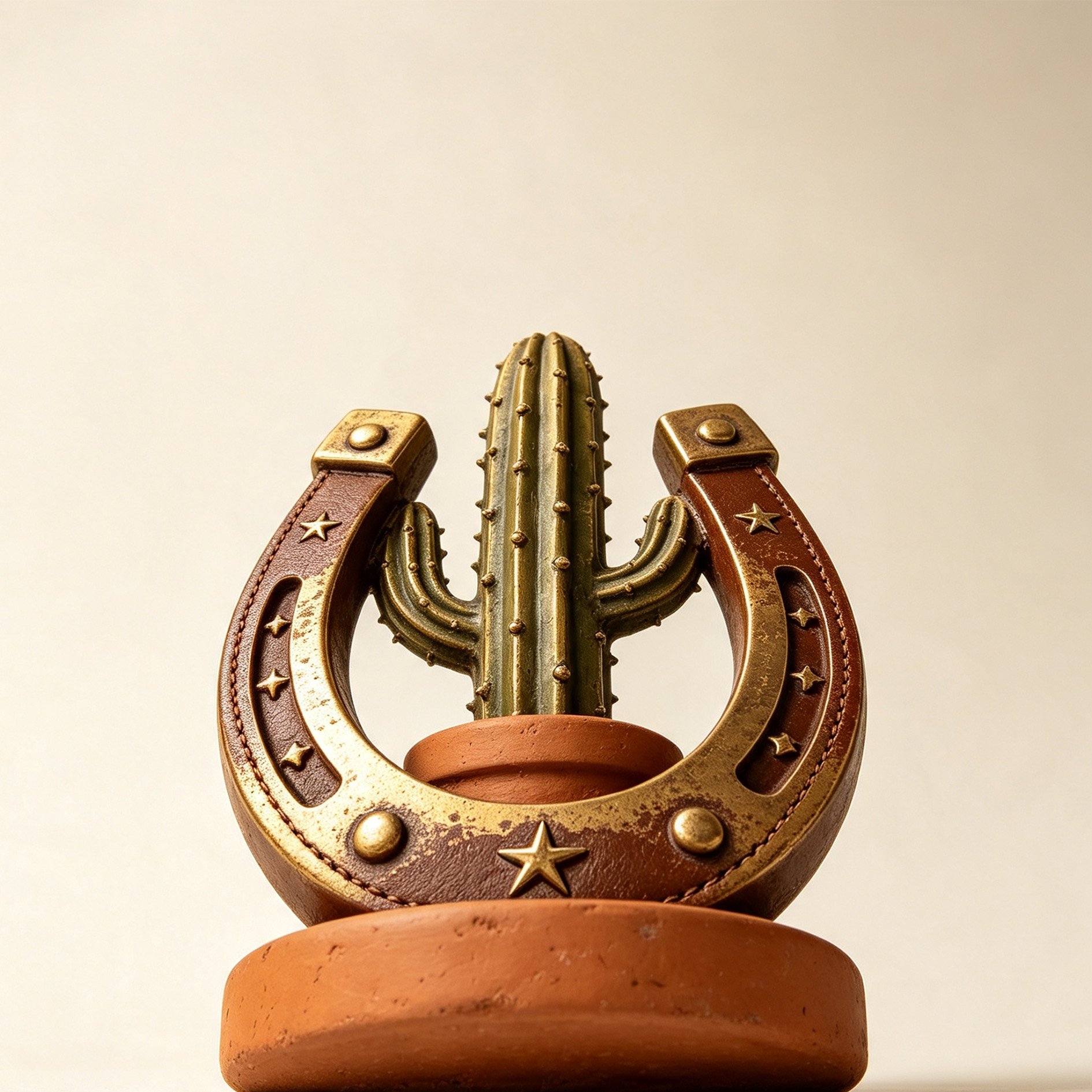 Starry Horseshoe Cactus Ornament